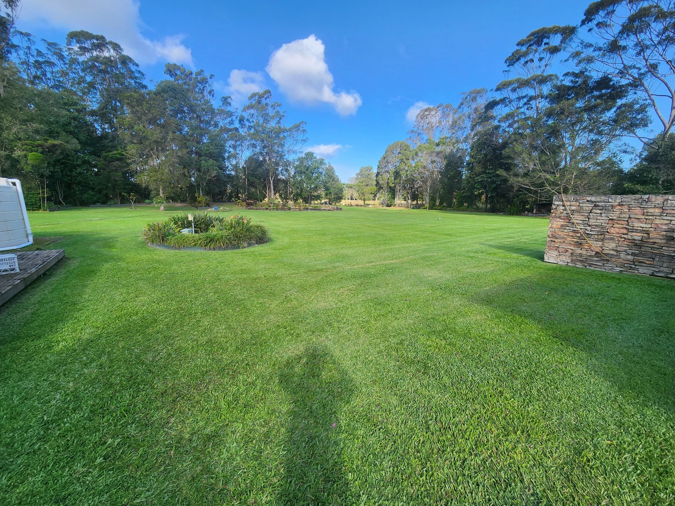 Lawn care work by Ocean View Mowing
